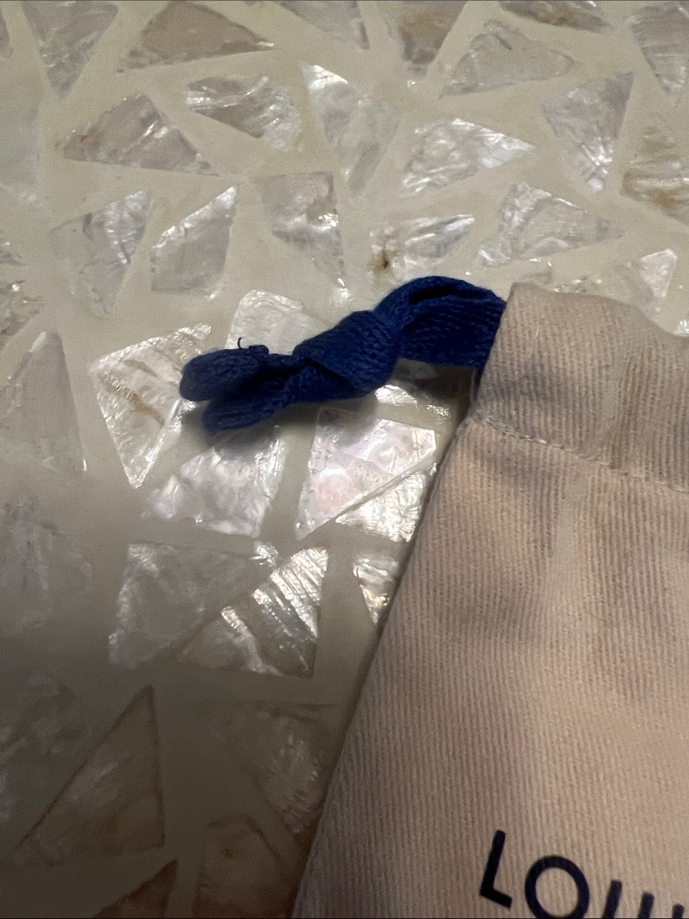 Authentic Louis Vuitton Mini Drawstring Dust Bag - Picture 5 of 5